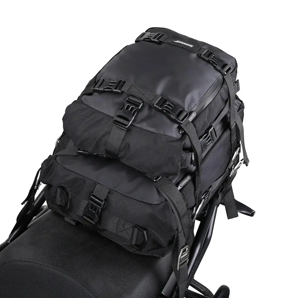 Rhinowalk Motorcycl Tail Bag Carrier Bags Rider Luggage 10L 20L 30L Multiple Purposes Moto Tail Pack Backpack Moto Saddle Bag by InterCyprus Trading Ltd