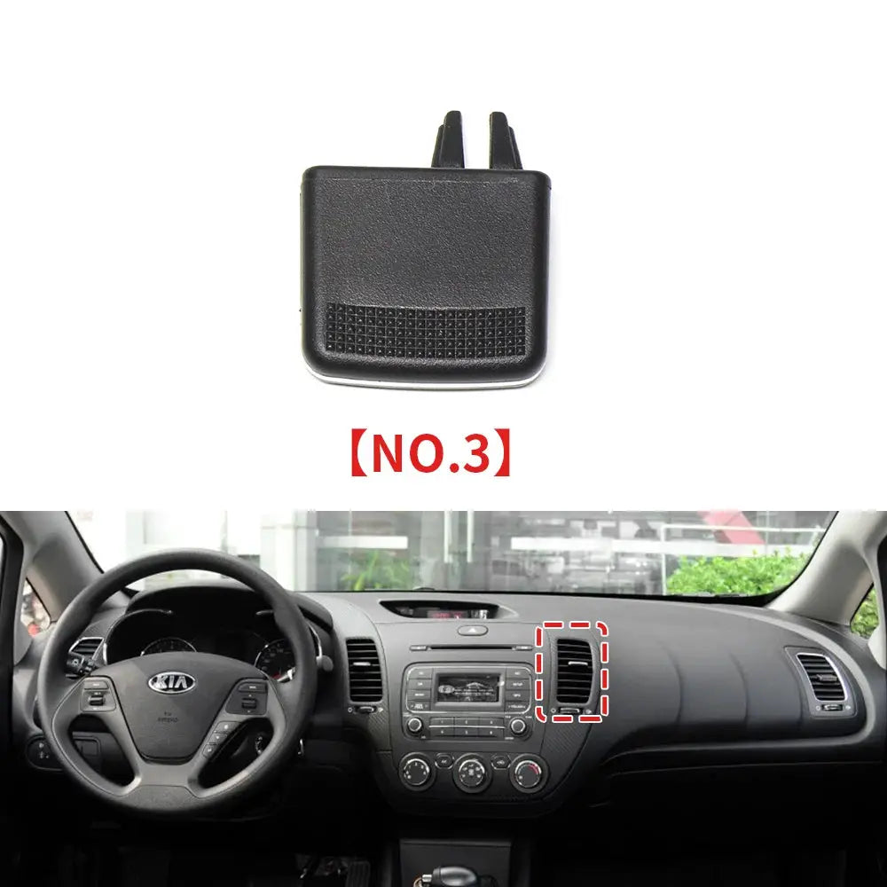 For Kia K3 2011-2018 Front A/C Air Vent Outlet Tab Clip Repair Kit ABS+PC Material Auto Car Accessory by InterCyprus Trading Ltd