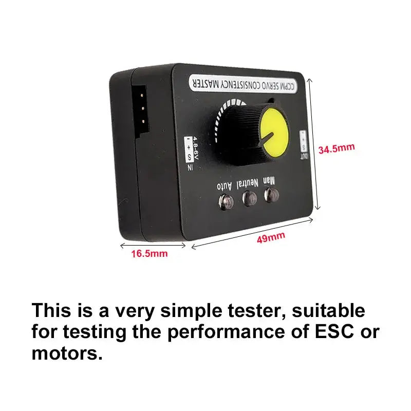 Multi Servo Tester 3CH ECS Consistency Speed Controler Power Channel CCPM Meter Master Checker RC Drone Helicopter RC Hobby by InterCyprus Trading Ltd