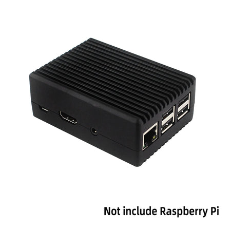 Raspberry Pi 3 Aluminum Case &ndash; Passive Cooling Armor with Thermal Pad Heat Sink Black
