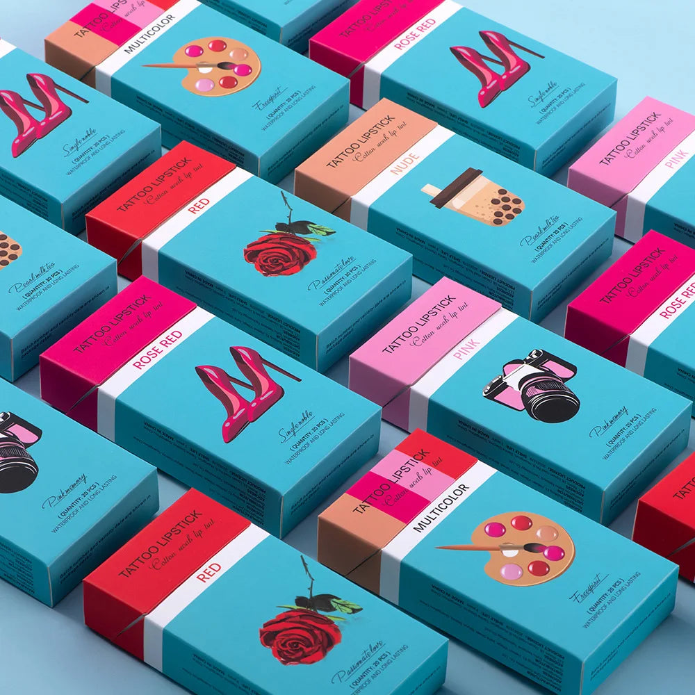 20pcs Non-Stick Waterproof Lip Stain Set