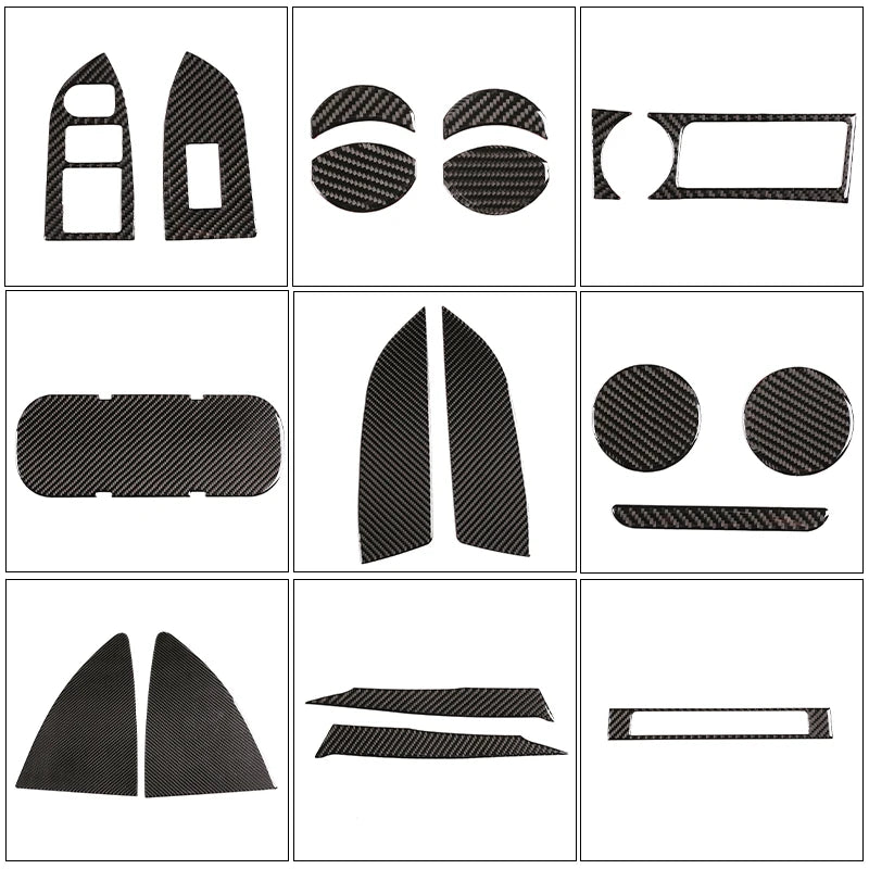Autocolante para Painel de Mudança da Consola Central em Fibra de Carbono Suave BRZ 86