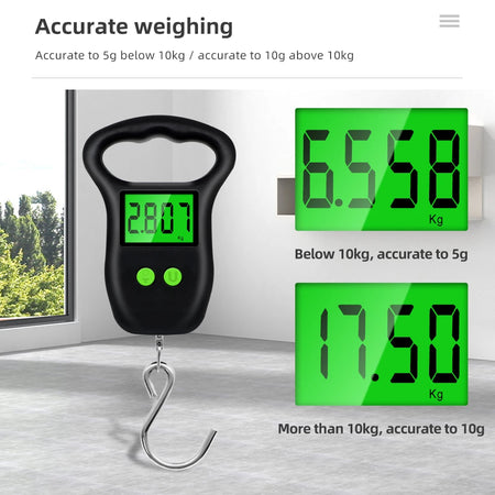 Portable Hand Held Digital Luggage Scale &ndash; LCD Display