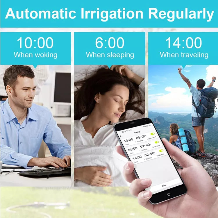 Bluetooth And WiFi Irrigation Programmer. Intelligent Automatic Watering Timer, Garden Watering Control With App Control For Duration And Rain Delay. Up To 8 Bar Pressure!