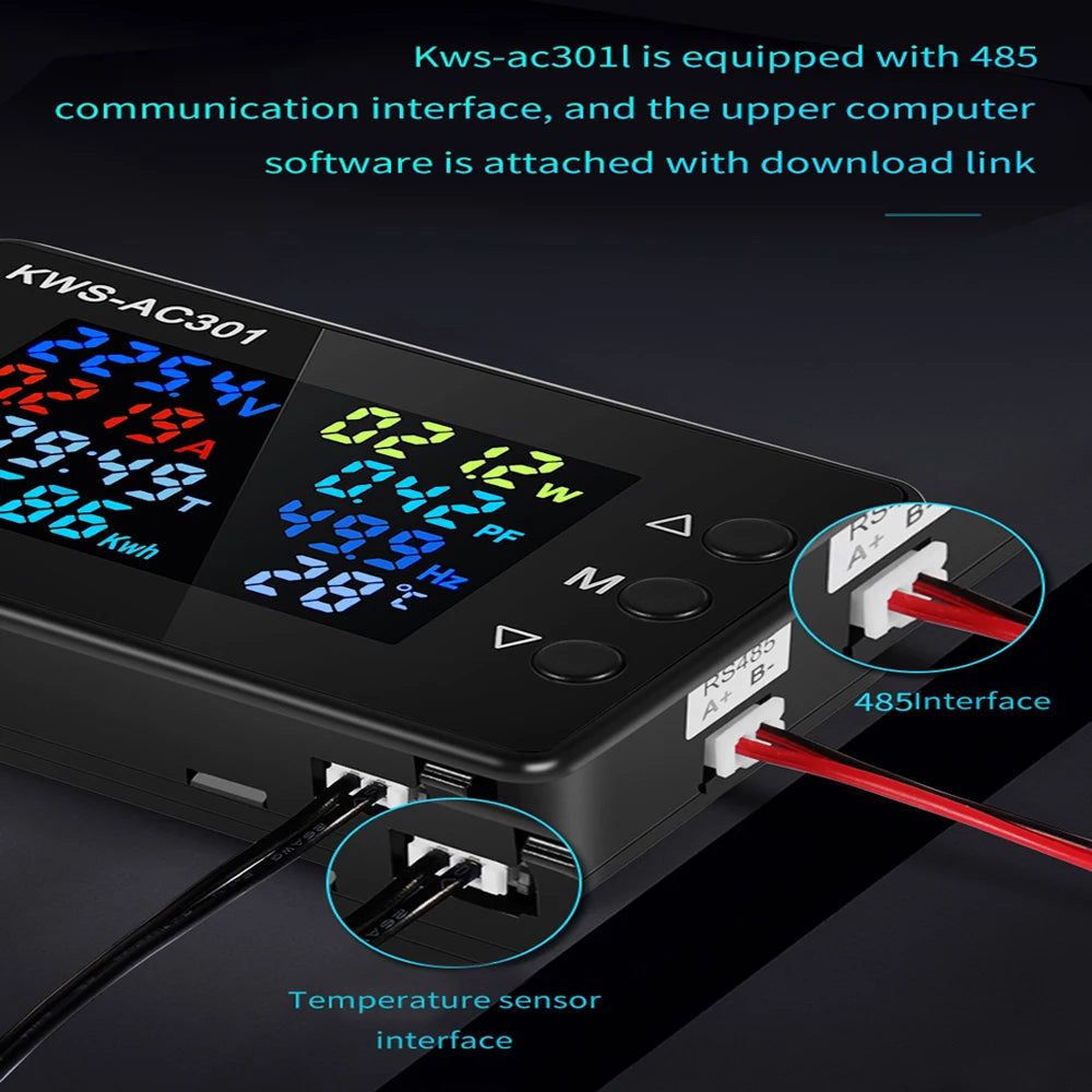 KWS-AC301 &ndash; 8 In 1 Digital Power Meter For 50-300V Range