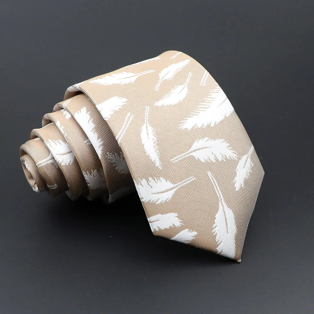 Floral Men's Tie in Red, Blue, and Green for Business or Wedding 9