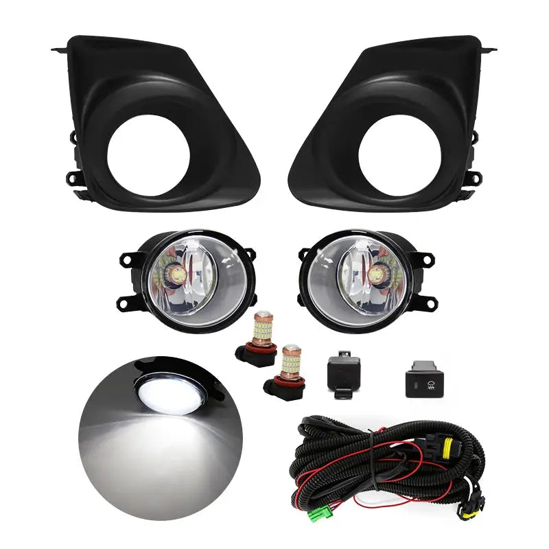 For Toyota Corolla Altis 2011 2012 2013 Fog Light Lamp Daytime Running Chrome Wires Switch Relay by InterCyprus Trading Ltd