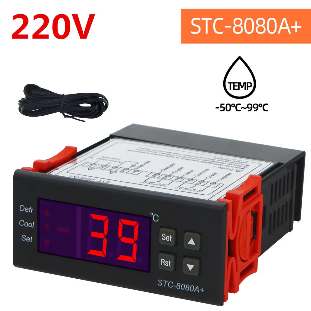 STC-8080A Temperature Controller &ndash; Dual Sensor Frost Alarm STC-8080A  220V