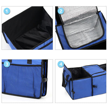 NarzrIe Universal Car Trunk Organizer - Soft Felt Multi-Pocket Storage Box
