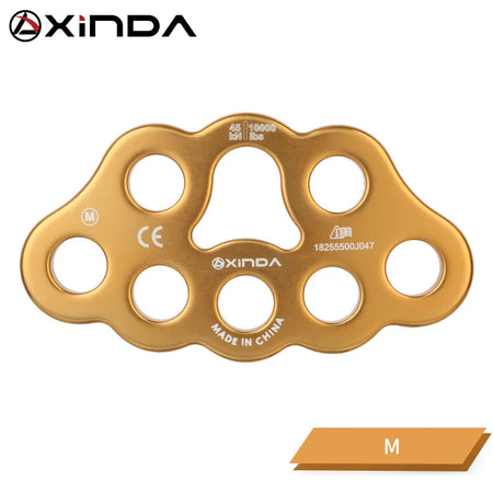 XINDA Four Hole Force Plate &ndash; Aluminum Magnesium Alloy Golden 8 hole
