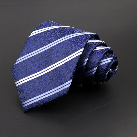 Classic Men's 8cm Plaid and Striped Neck Ties for Formal Events 32