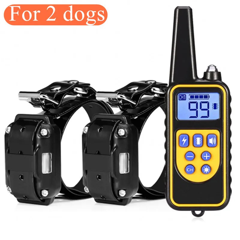 Electric Dog Training Collar &ndash; Waterproof and Rechargeable Anti Barking Device H / EU Plug