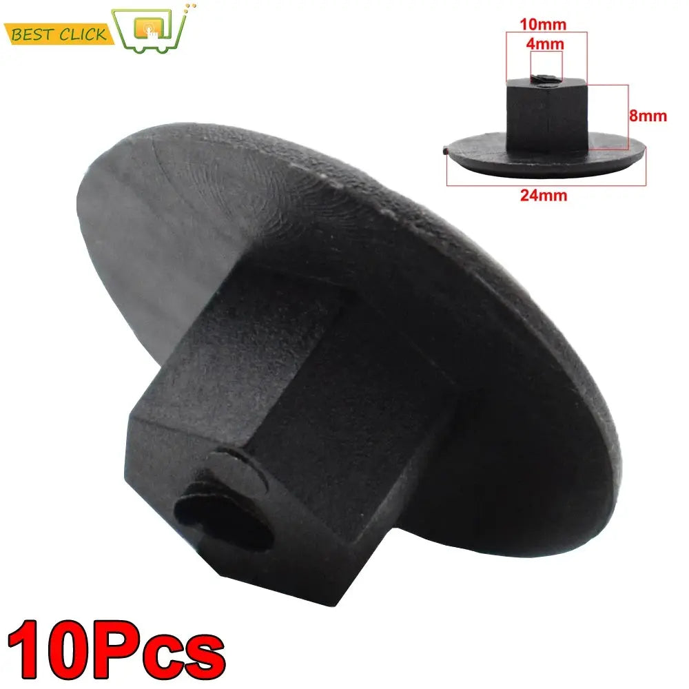 10Pcs 4mm Plastic Fastener Nut For Mercedes Benz Fender Mud Flap Splash Guard Wheel Arch Bumper Panel Retainer Clip Rivet by InterCyprus Trading Ltd
