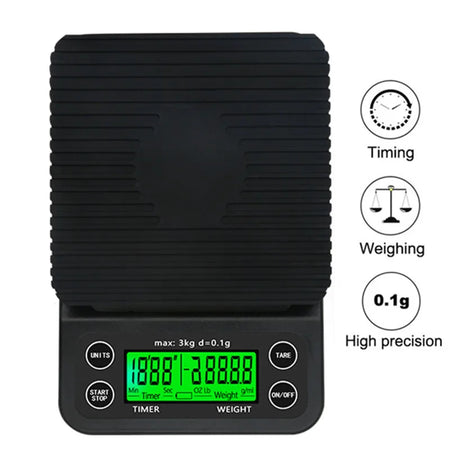 Drip Coffee Scale With Timer &ndash; 0.1g Precision And Timer