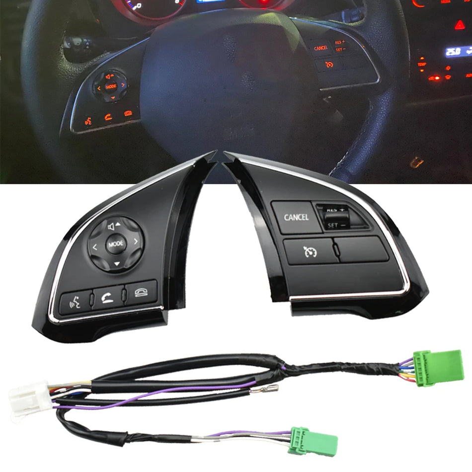 Interruptor de control de crucero con audio Bluetooth para Mitsubishi Outlander 2016-2020