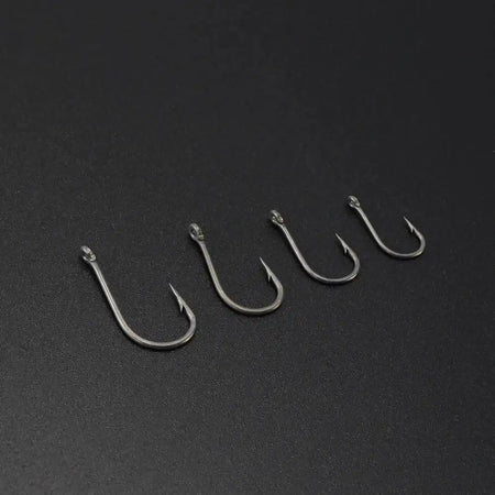 High Carbon Steel Micro Barbed Carp Hooks 50Pcs 2 4 6 8