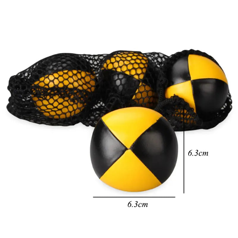 BZS10007 3PCS Net Set Juggling Balls &ndash; Soft PU Construction