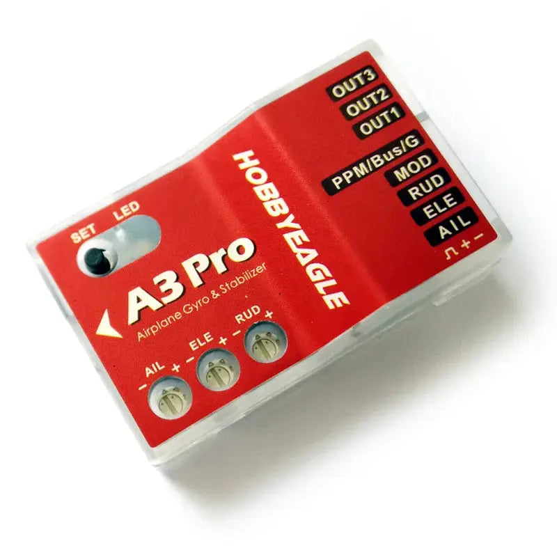 HobbyEagle A3 Pro / A3 Pro V2 Aeroplane RC Flight Controller Stabilizer System Stabilizer Gyro for RC Airplane Fixed-wing Copter by InterCyprus Trading Ltd