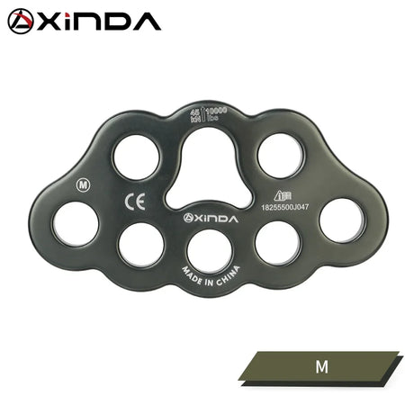 XINDA Four Hole Force Plate &ndash; Aluminum Magnesium Alloy Gray 8 hole