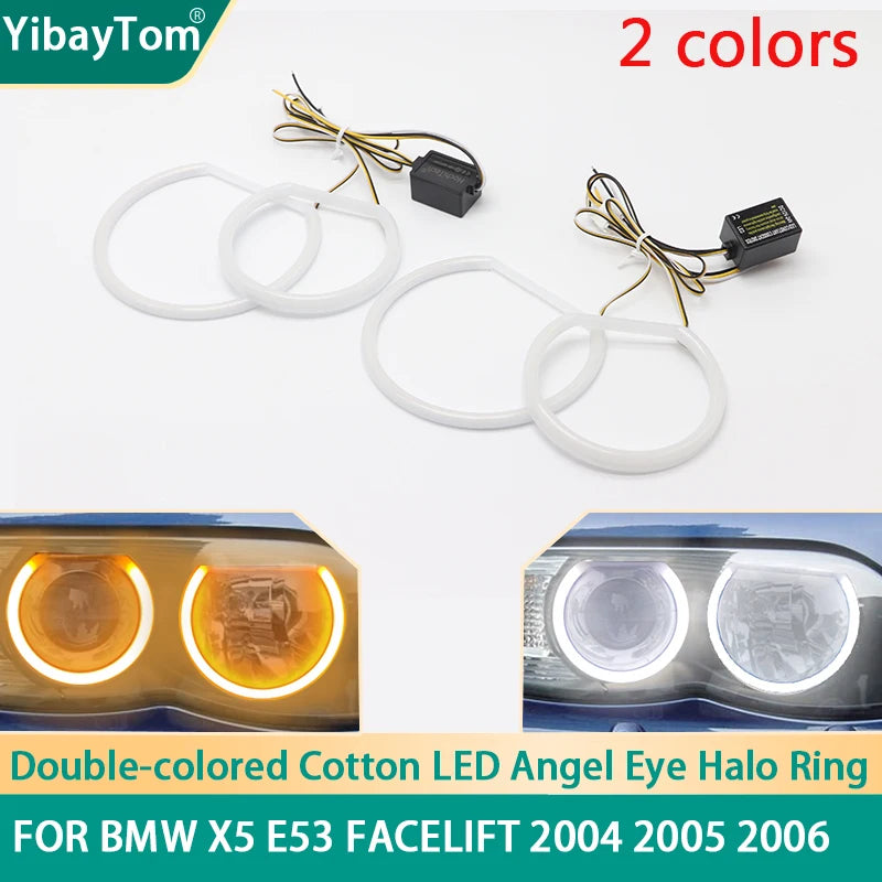LED Switchback Angel Eye Ring για BMW X5 E53 2004 2006