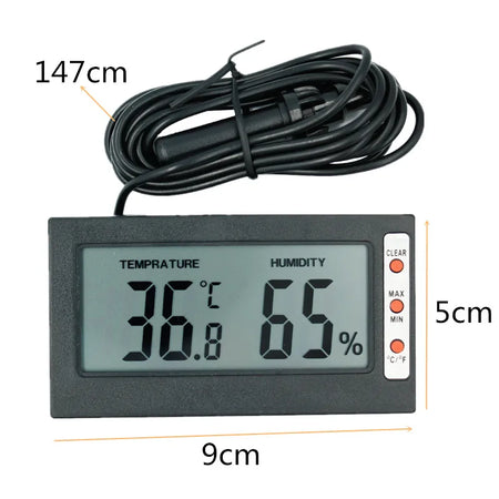 LCD Digital Thermometer Hygrometer &ndash; Ultra Compact Portable