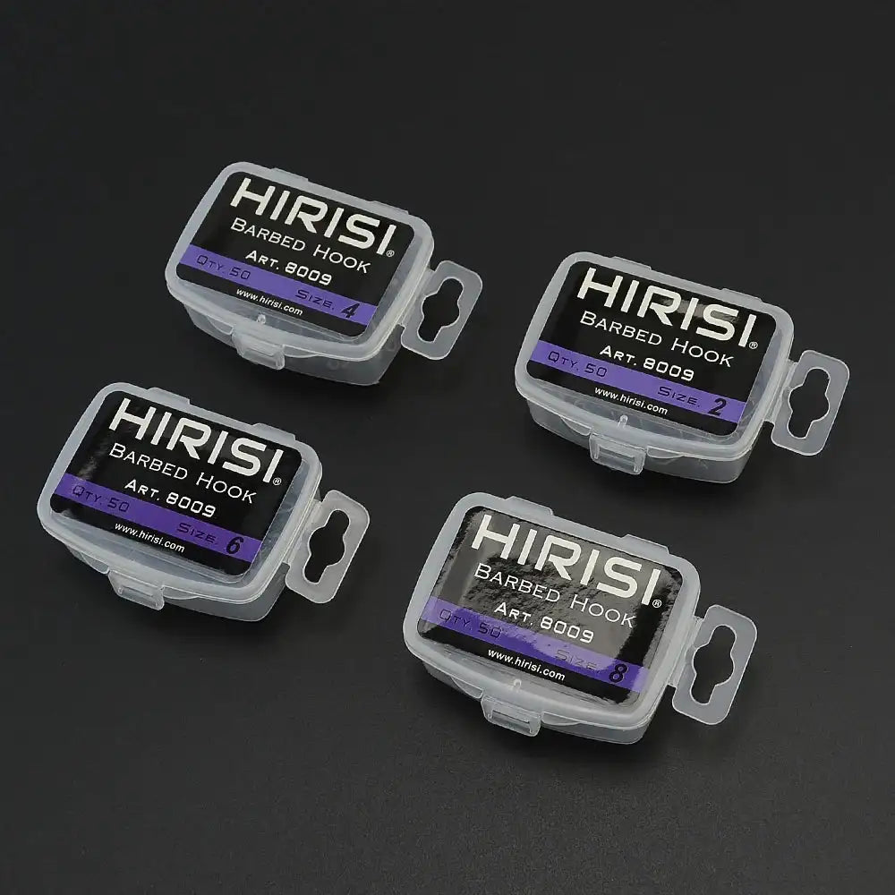 High Carbon Steel Micro Barbed Carp Hooks 50Pcs 2 4 6 8