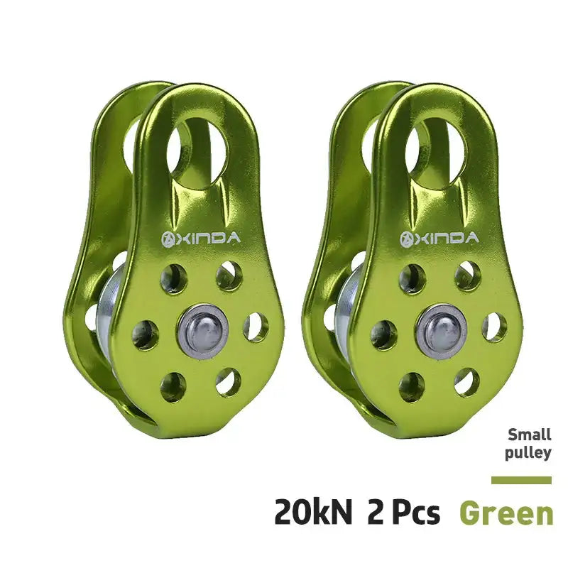 XD-8610 Small Pulley &ndash; Ultra Lightweight Aluminium Alloy Green 2pcs