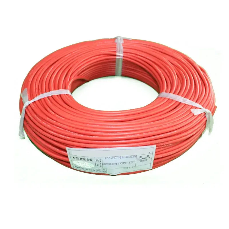 2 Meter Silicon Wire 8 10 12 14 16 18 20 22AWG Heatproof Soft Silicone Silica Gel Wire Cable (1Meter Red+1Meter Black) ) by InterCyprus Trading Ltd