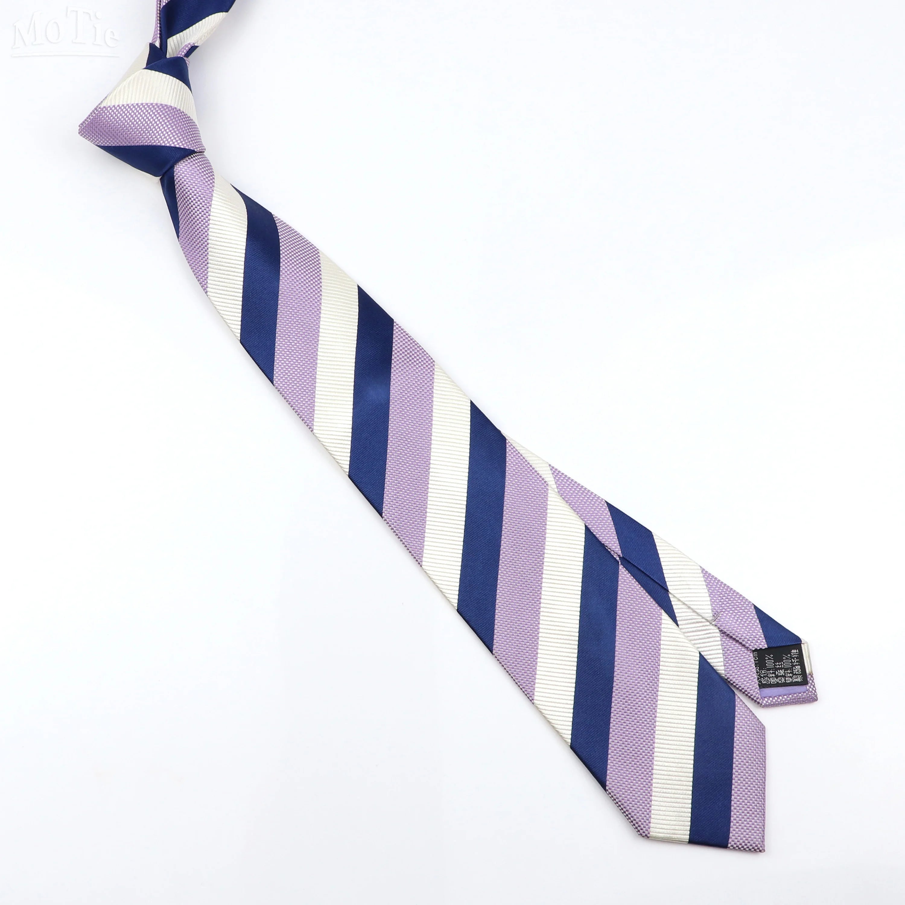 Men's 100% Silk Classic Striped Necktie for Business and Weddings