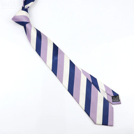 Men's 100% Silk Classic Striped Necktie for Business and Weddings