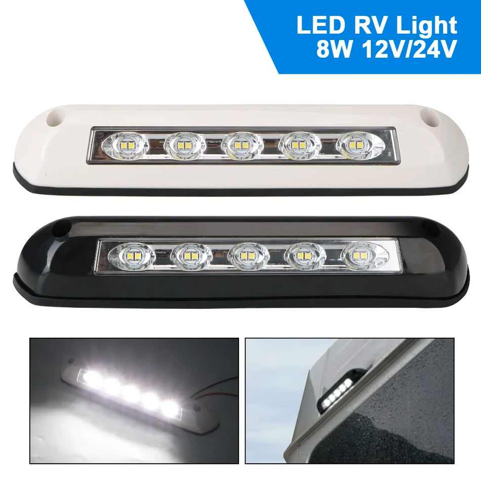 Kempingo priekabos išorinis žibintas, atsparus vandeniui LED 12V ir 24V šviesos juosta