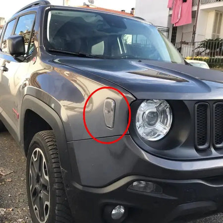 For Jeep Renegade 2014-2019 Accessories Front Turn Side Signals Lights Reflection Warning Turn Signal with t10 led orange bulb by InterCyprus Trading Ltd