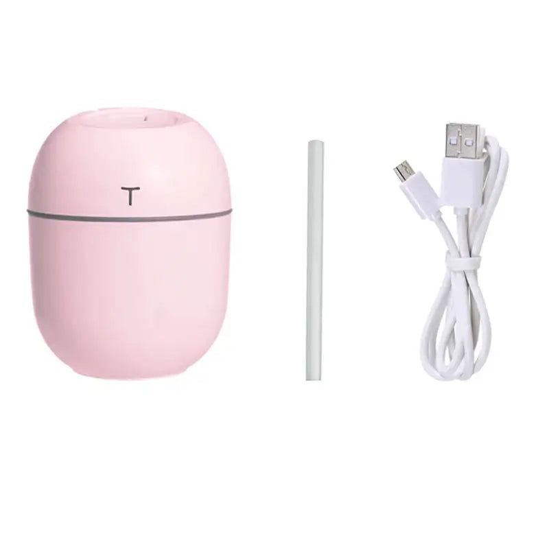 USB Ultrasonic Humidifier and Aroma Diffuser for Office Pink / CN