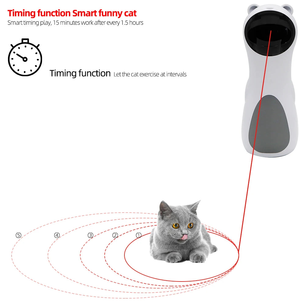 Multi-Angle Cat LED Laser Toy &ndash; Auto Rotating Laser Fun