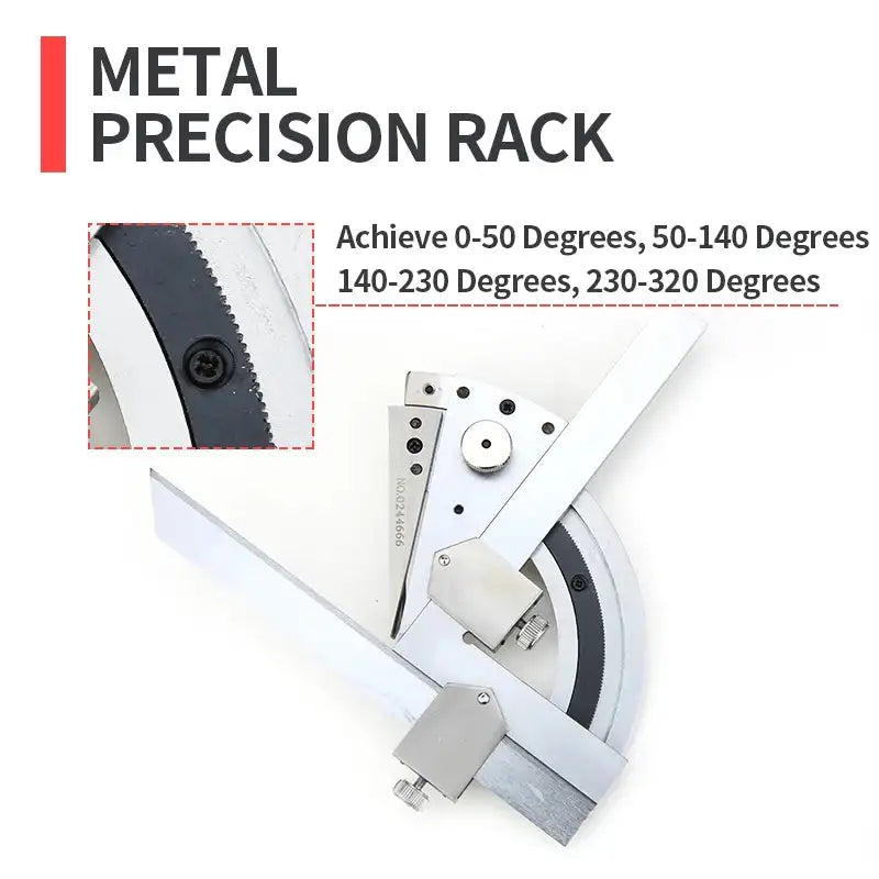 Universal Angle Ruler 320 Degrees Carbon Steel Protractor