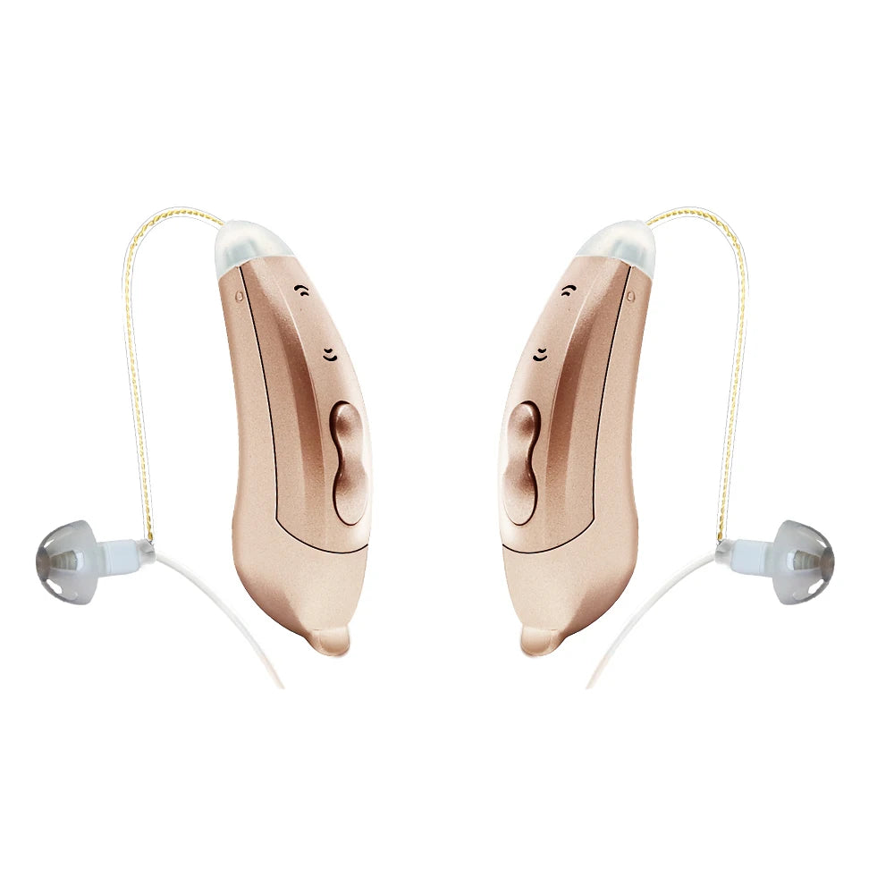 IncenSonic SF101 Digital Hearing Aids with Bluetooth and Mobile App Support SF101-Champagne-Pair