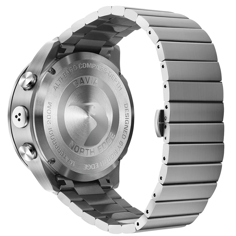 NORTH EDGE Mens Dive Watch &ndash; Luxury Full Steel Design with Waterproof Capability