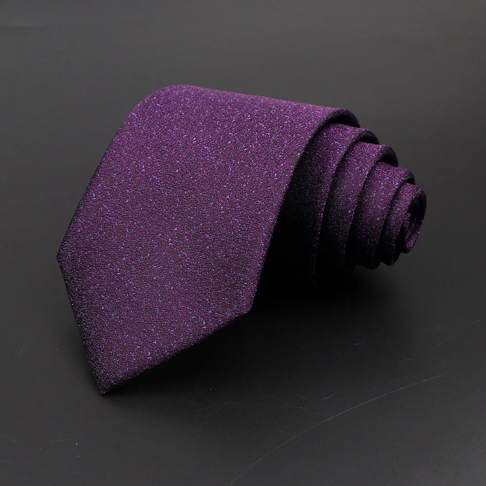 Classic Men's 8cm Plaid and Striped Neck Ties for Formal Events