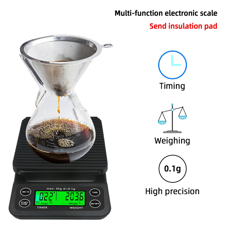 Drip Coffee Scale 10kg &ndash; Ultra High Precision 0.1g To 10kg