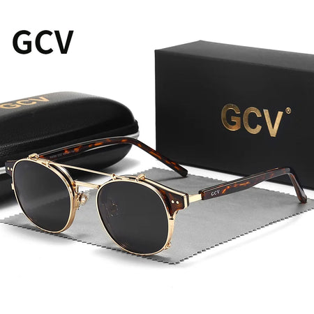 GCV Double Layer Removable Lens Sunglasses &ndash; Polarized Tortoise Shell / CHINA / other