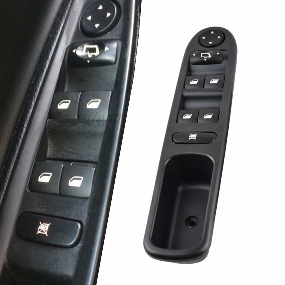 Commutateur de contrôle de fenêtre avec panneau ovale pour Citroën C4 2004-2015 6554.GZ