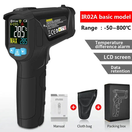 Mestek 50 800C Digital Infrared Thermometer Humidity Meter IR02A / CHINA
