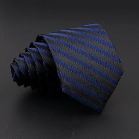 Classic Striped Necktie for Men - Perfect for Weddings and Formal Events