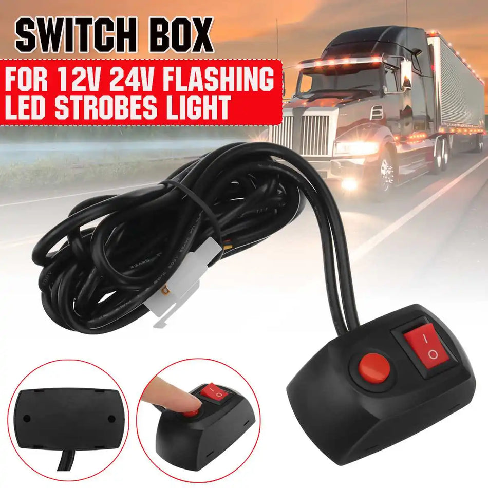 12V 24V LED Light Bar Switch Box For Strobe And Flashing Lights
