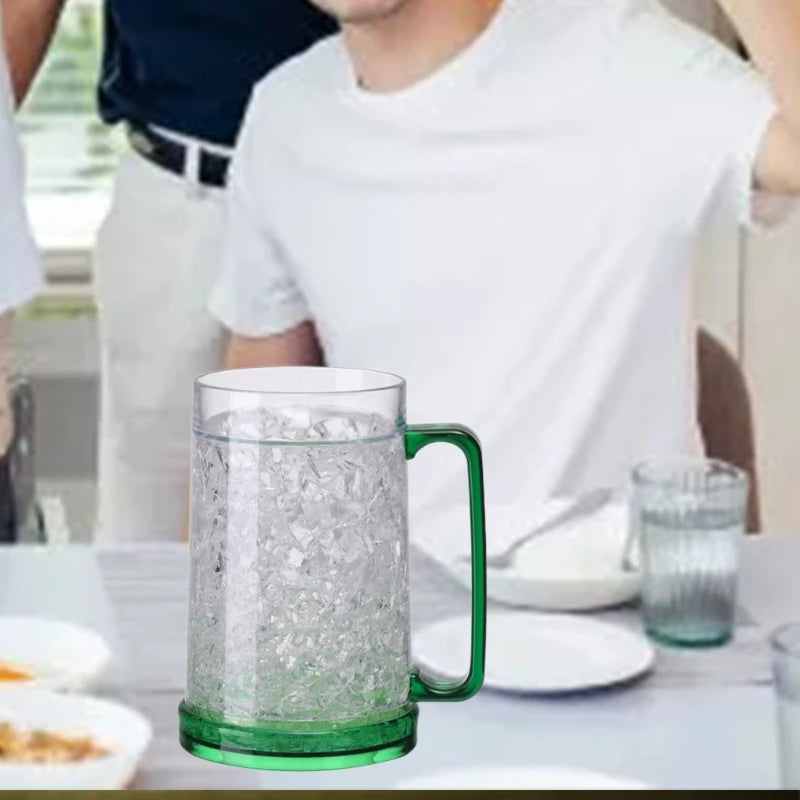 2025 New Freezer Ice Beer Mug &ndash; Double Wall Gel Frosty