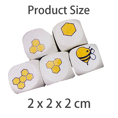 10Pcs Wooden Dice Blocks - Montessori Math Toy For Kids BOS10232