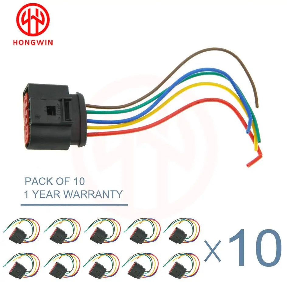 Conector Pigtail do Sensor MAF de 5 Pinos para Audi VW BMW Land Rover 1J0973775A