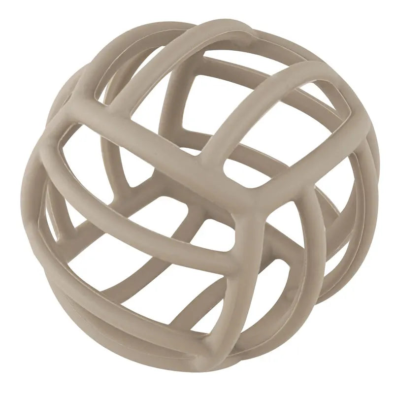 BPA Free Soft Silicone Teething Ball Toy for Infants 003-taupe