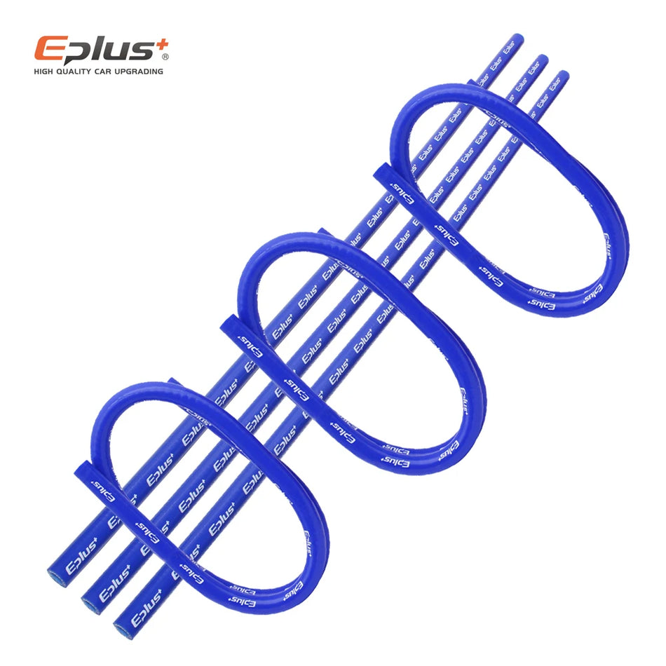 4-Layer Polyester Silicone Hoses, 1m, Blue, High-Temp Car Engine Tubing