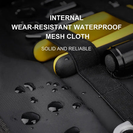 Rhinowalk Motorcycle Tool Bag Roll Toolkit Saddle Bag Portable Repair Kit Storage Pouch Universal Large Capacity Side Tool Bag by InterCyprus Trading Ltd